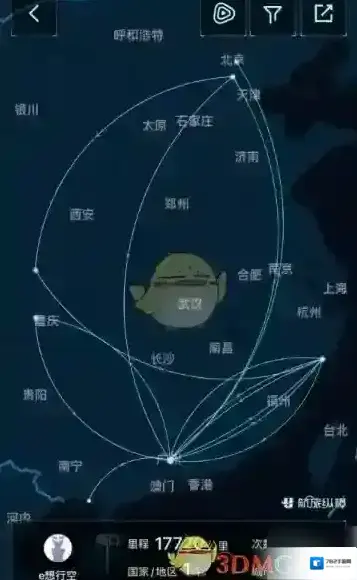 航旅纵横航线图