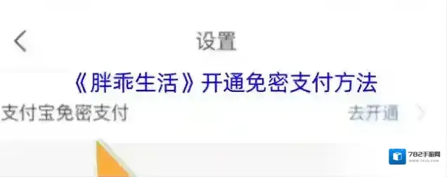 《胖乖生活》开通免密支付方法