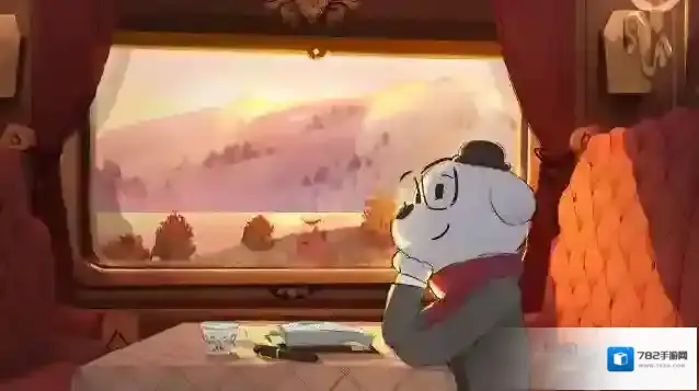 落日山丘八音盒