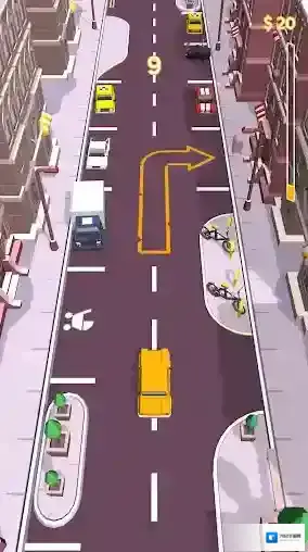 开车和停车汽车