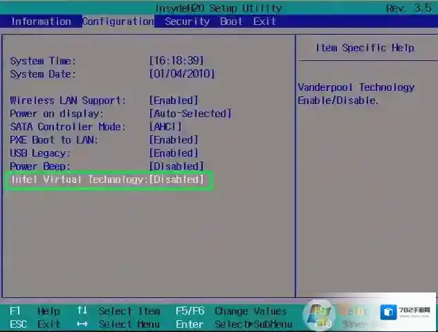 Intel (R) Virtualization Technology虚拟技术无法开启怎么办？