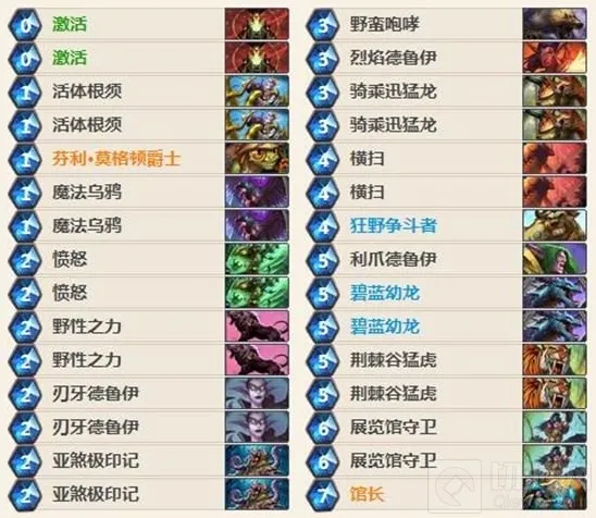 炉石传说标准模式卡组推荐分享 标准套牌表