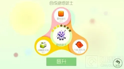 球球大作战绝地武士4星升级需要哪些材料说明