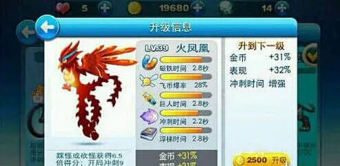 《天天酷跑》中秋节火凤凰属性介绍