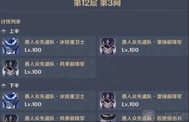 《原神》12-3阵容搭配指南分享