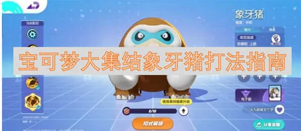 宝可梦大集结象牙猪技巧指南