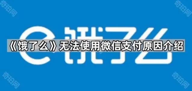 《饿了么》无法使用微信支付原因完整解析