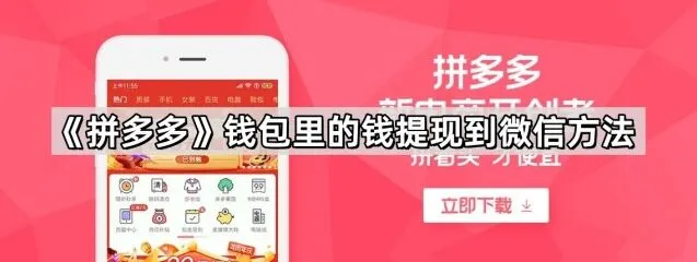 《拼多多》钱包里的钱提现到微信全教程