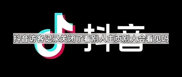 抖音访客记录关闭了看别人主页别人会看见吗步骤