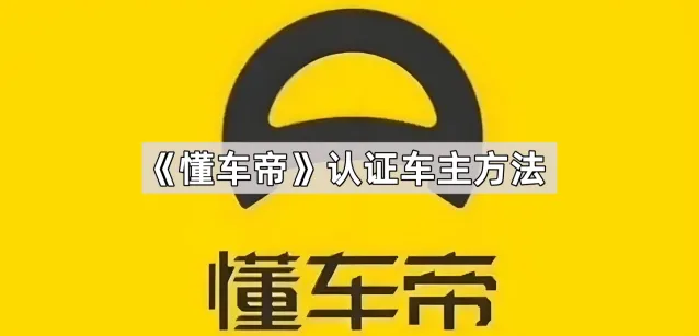 懂车帝认证车主设置方法