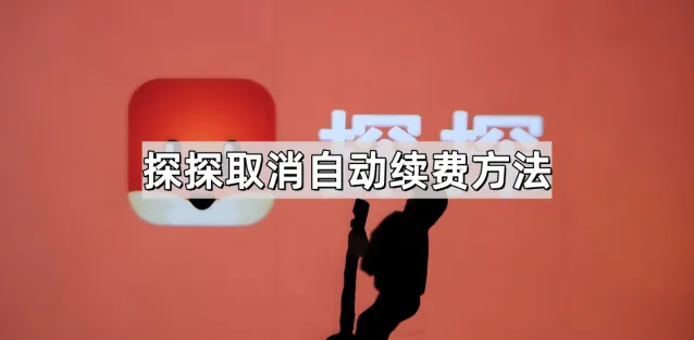 探探取消自动续费技巧分享