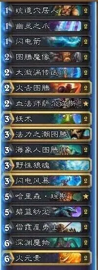 一路炉石传说萨满攻略 卡组组合技巧