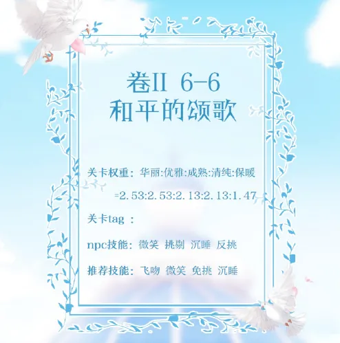 《奇迹暖暖》和平的颂歌S级搭配技巧