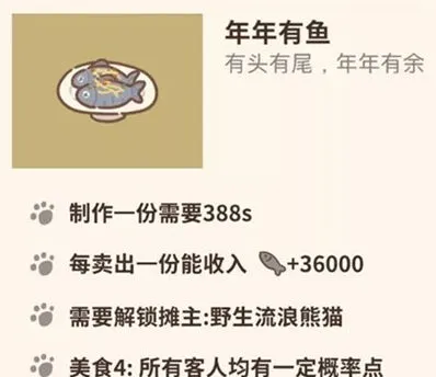 动物餐厅年年有余如何解锁