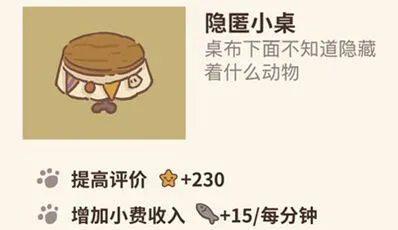 动物餐厅隐匿小桌怎么获得 详细攻略