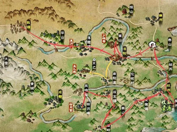 烟雨江湖最佳跑图收集路线指南