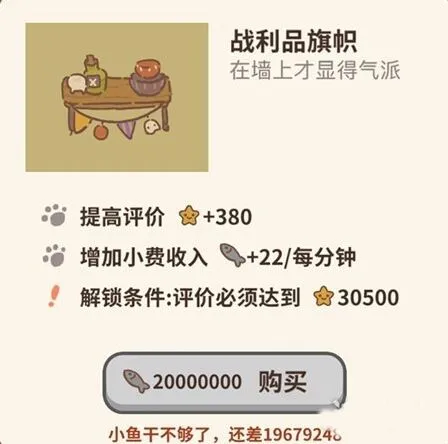 动物餐厅战利品旗帜怎么解锁 小费加成效果