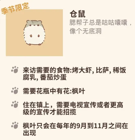 动物餐厅仓鼠获取方法技巧