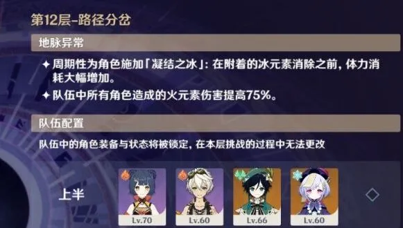 《原神》深渊12层详细攻略