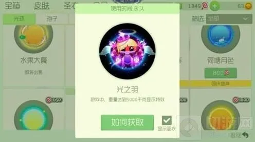 球球大作战花音女神与光之羽外观组合