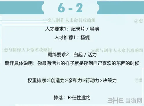 恋与制作人白起副本6-2玩法教学