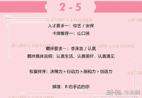 恋与制作人李泽言拍摄副本2-5攻略分享