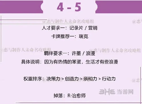 恋与制作人4-5许墨拍摄副本怎么过