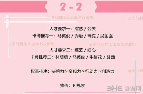 恋与制作人副本2-2完整指南