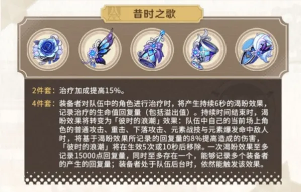原神4.3版本圣遗物昔时之歌指南
