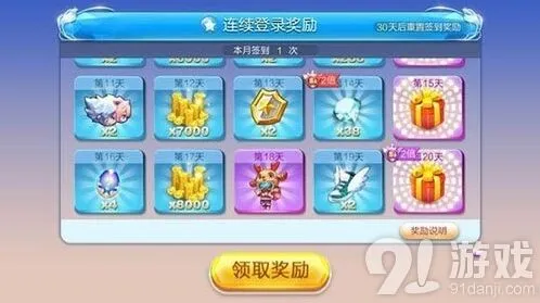 天天酷跑1月签到奖励攻略详解