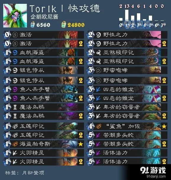 炉石传说登顶快攻德卡组分享