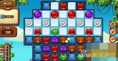 开心消消乐第126关三星满星攻略