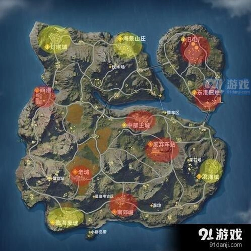 荒野行动滨海镇怎么玩区域解析