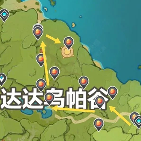 原神日落果采集分布图全攻略