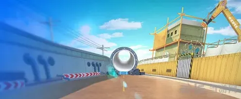 QQ飞车老街管道空喷落地喷攻略