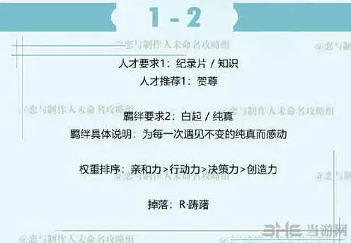 恋与制作人主线攻略白起1-2副本