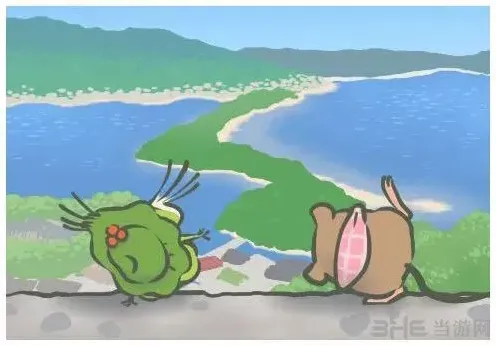旅行青蛙天桥立明信片详解