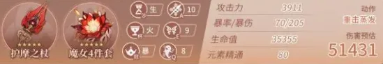 《原神》胡桃圣遗物毕业面板详解