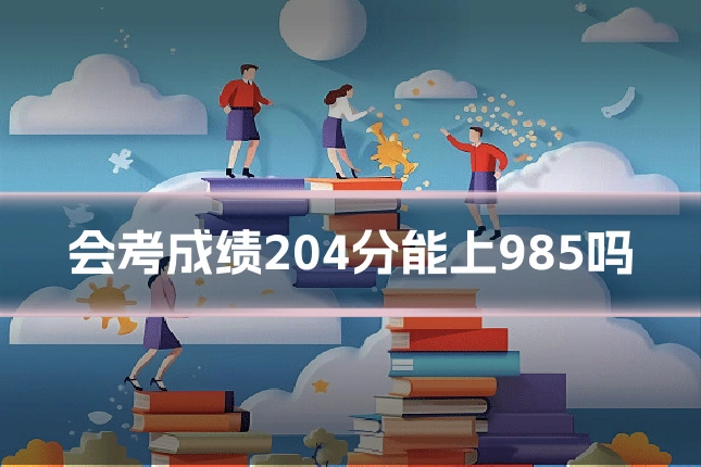 会考成绩204分能上985吗