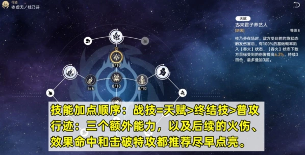 崩坏星穹铁道藿藿行迹加点技巧