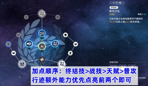 崩坏星穹铁道娜塔莎怎么加点好完整版