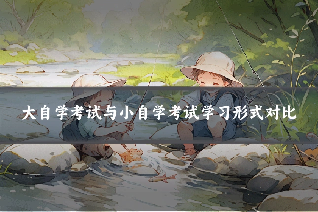 大自学考试与小自学考试学习形式对比