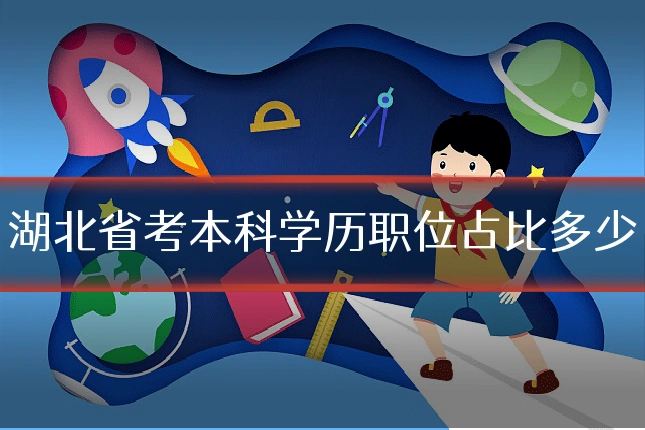 湖北省考本科学历职位占比多少