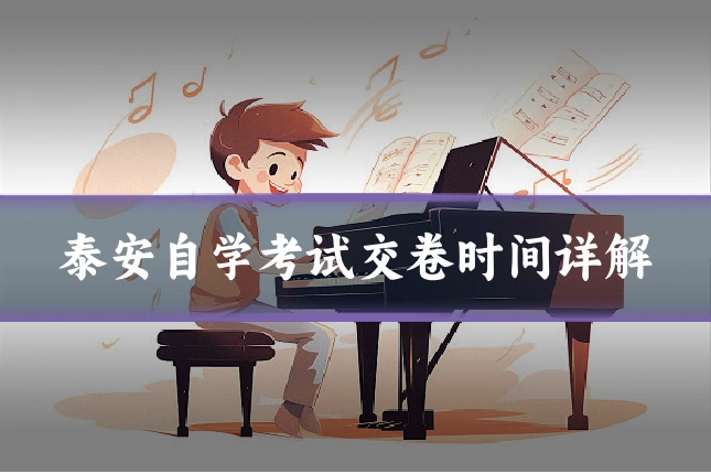 泰安自学考试交卷时间详解