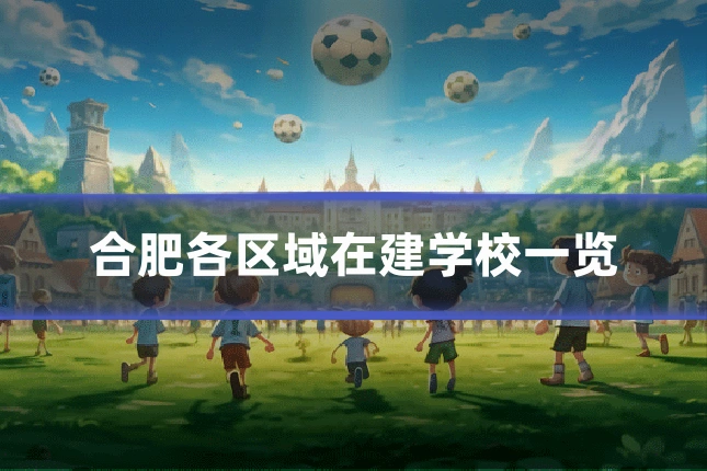 合肥各区域在建学校一览