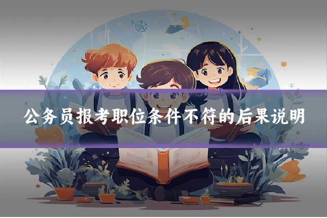 公务员报考职位条件不符的后果说明