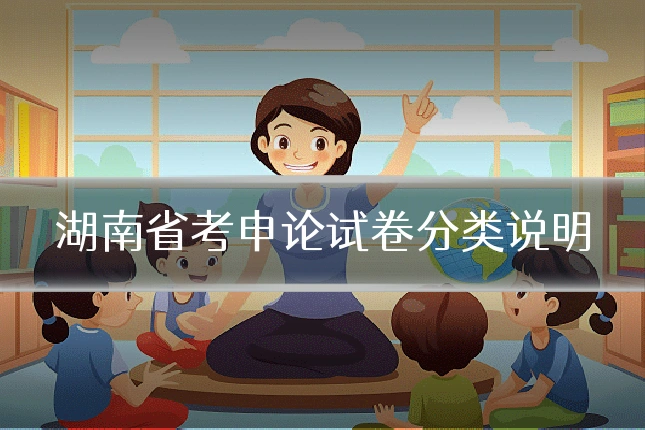 湖南省考申论试卷分类说明