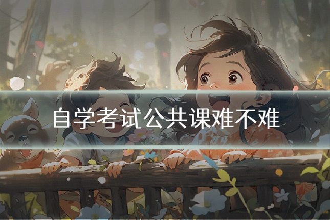 自学考试公共课难不难
