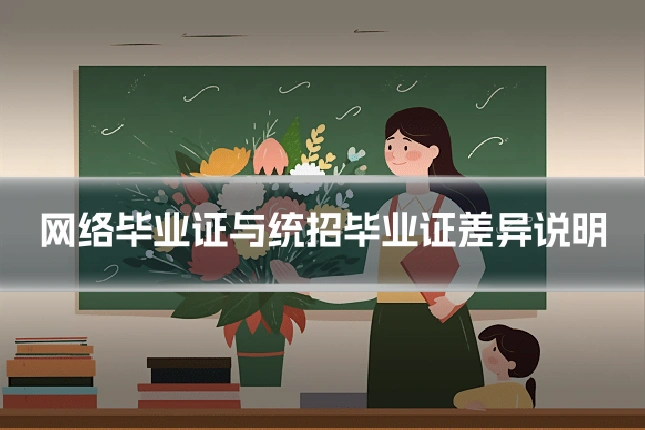 网络毕业证与统招毕业证差异说明