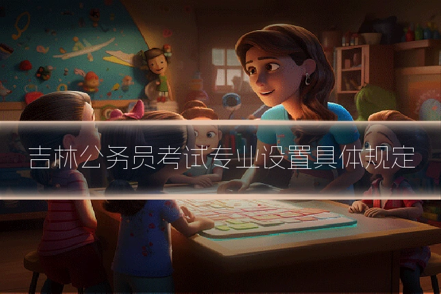 吉林公务员考试专业设置具体规定